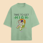 Men's High Designed Terry Oversized Tee for all-day comfort