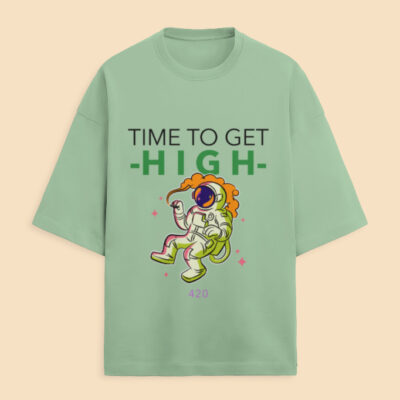 Men's High Designed Terry Oversized Tee for all-day comfort