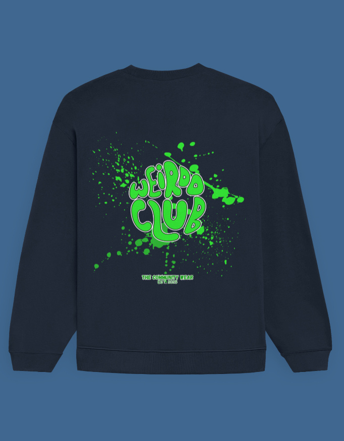 Men's Neon Designed Weird Club Oversized Sweatshirt for all-day comfort - Image 5