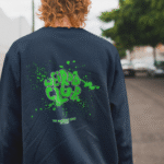Men's Neon Designed Weird Club Oversized Sweatshirt for all-day comfort