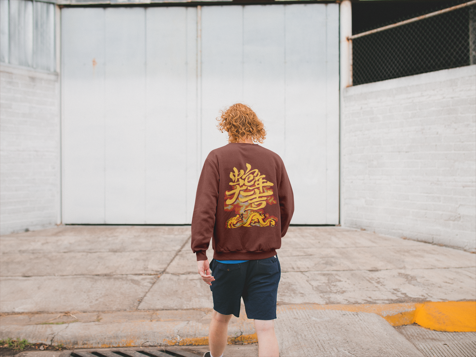 Men’s Anime Designed Oversized Sweatshirt for all-day comfort