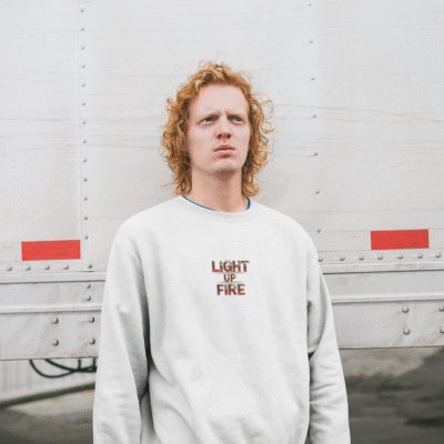 Men's Embroidery print Oversized Sweatshirt for all-day comfort