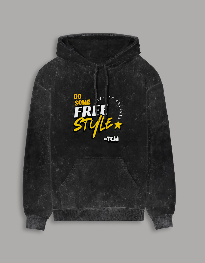 Men's Free Style Acid Washed Hoodie for all-day comfort - Image 2