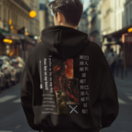 Oversized Hoodie with Spartan Back Print For all-day comfort