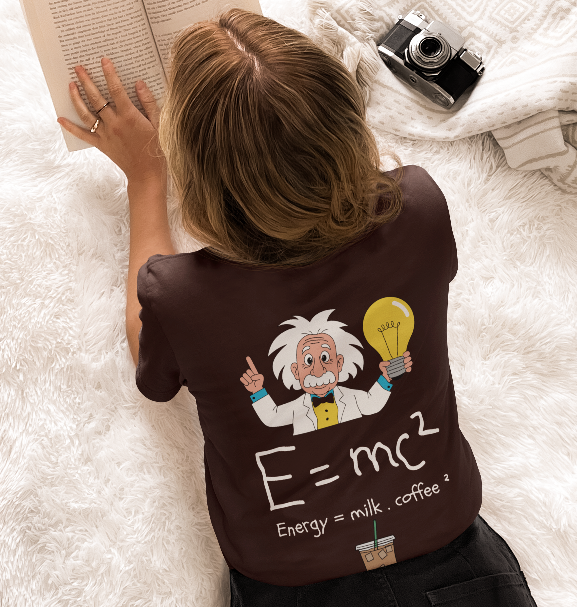 Women's Einstein's Formula Terry Oversized Tee for all-day comfort - Image 2