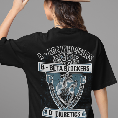 Women's Med Drugs Designed Oversized Terry T-shirt For All-day Comfort