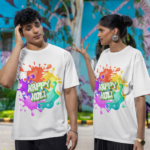 Combo Pack of 2 Holi Special oversized T-Shirts for all-day comfort