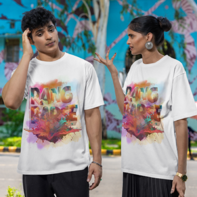 Combo Pack of 2 Holi Special oversized T-Shirts for all-day comfort
