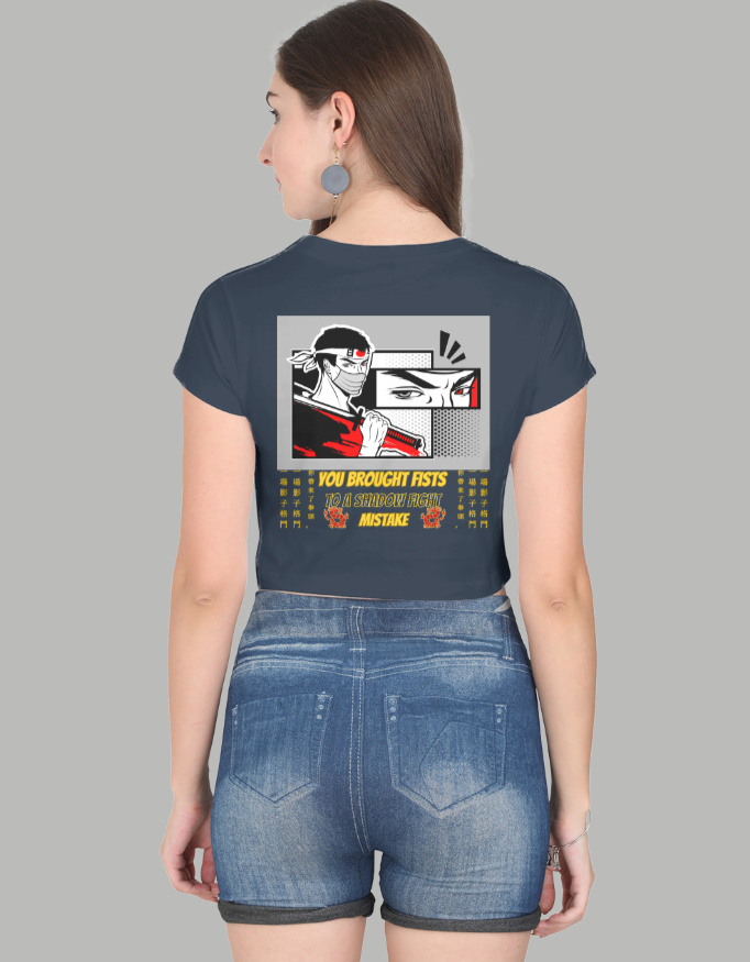 Women's Anime collection Crop Top with all-day comfort - Image 3