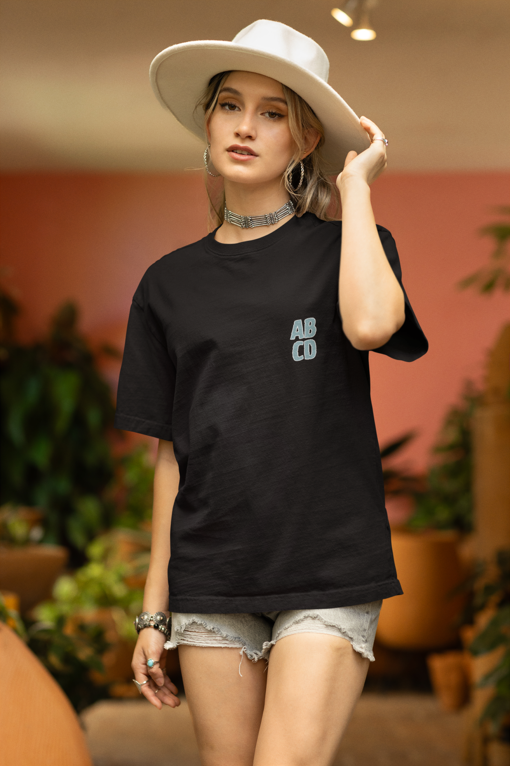 Women's Med Drugs Designed Oversized Terry T-shirt For All-day Comfort - Image 2